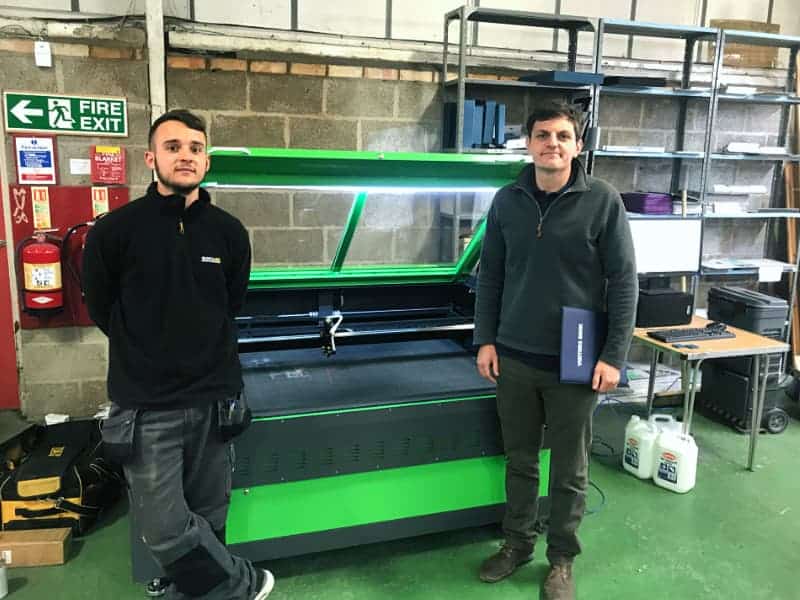 1390 laser machine installed