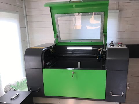70. desktop co2 laser installed in wiltshire.