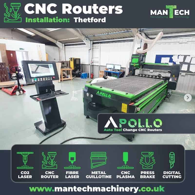 Apollo cnc router uk mantech machinery