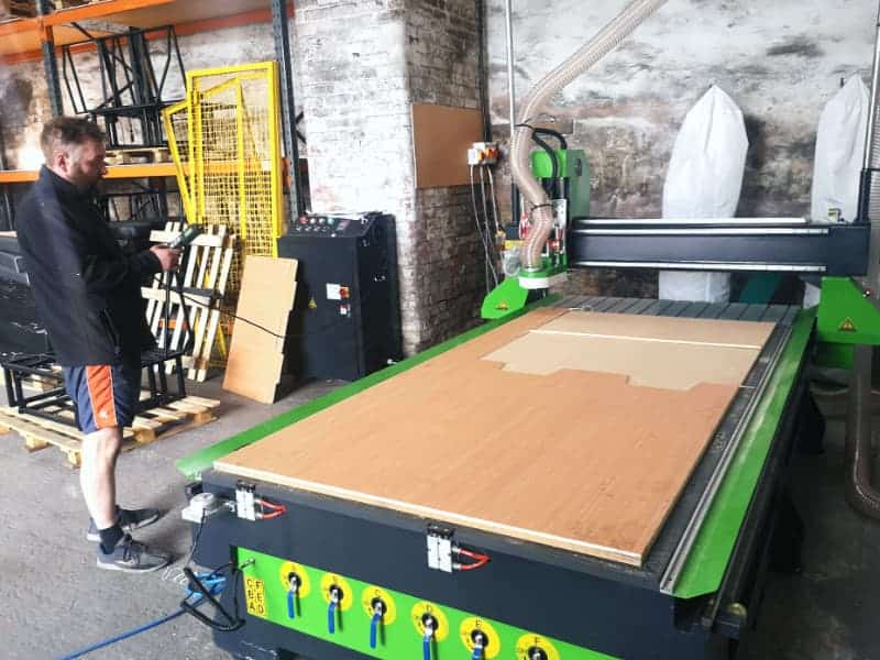 Cnc router installation campervan bed manufacturing uk