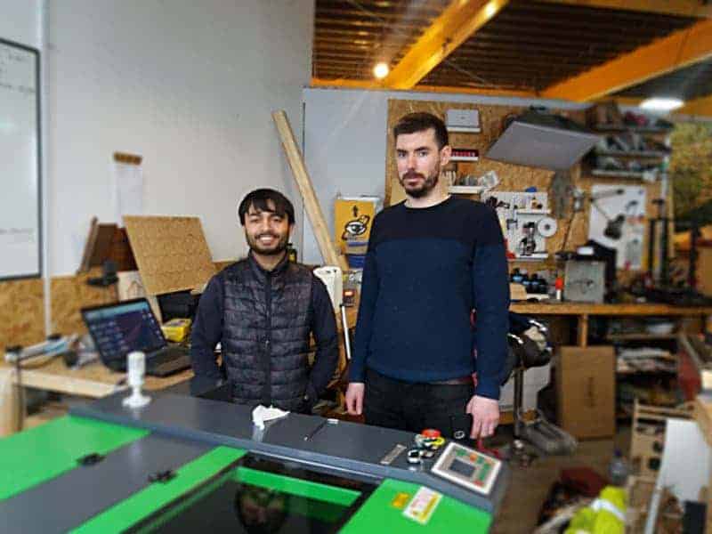 Co2 laser cutter installation in birmingham web