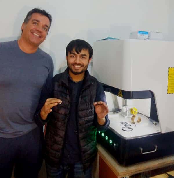 Fibre laser marker jewellry web