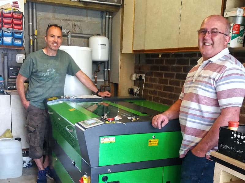 Laser cutter machine installation in newbury new customers