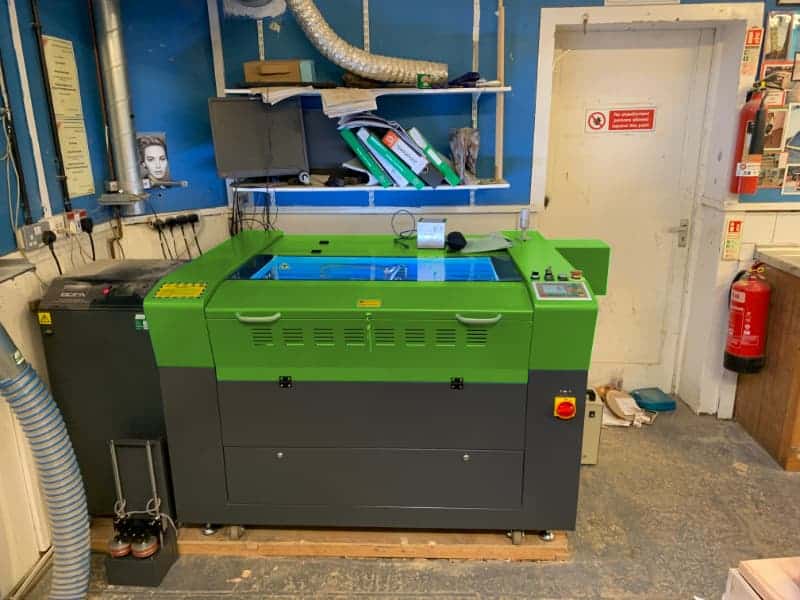 Laser machine install at a senior school in buckingham uk 1