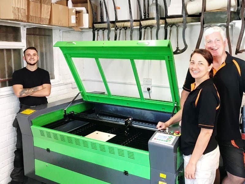 Lasertech 90130 laser cutter machine install