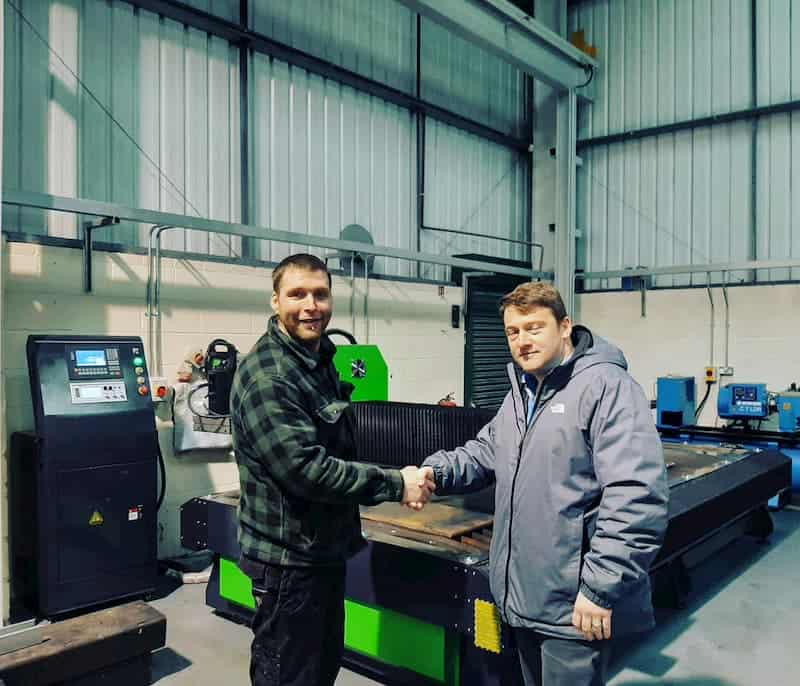 Plasma cnc cutting table install in tipton devon 1