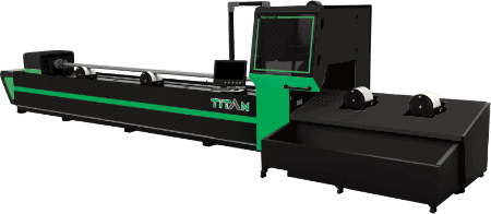 Titan tube fibre laser cutter black web