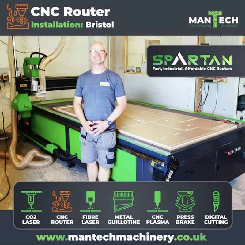 Cnc router uk spartan mantech
