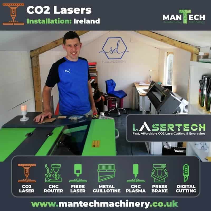 Co2 laser cutter machine uk ireland mantech