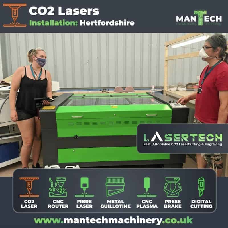 Co2 laser cutter machine uk mantech