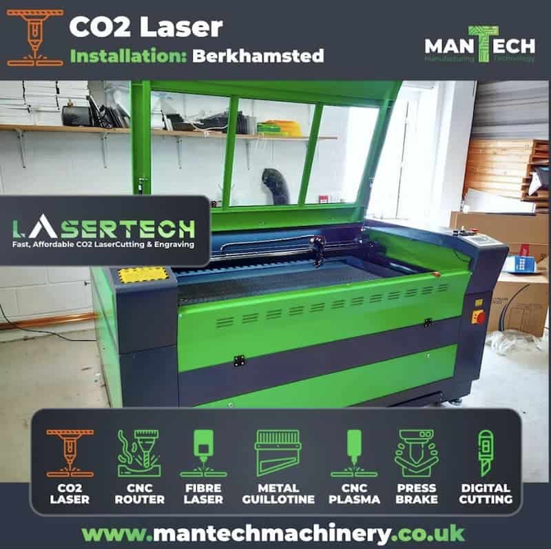 Lasertech co2 laser cutter uk