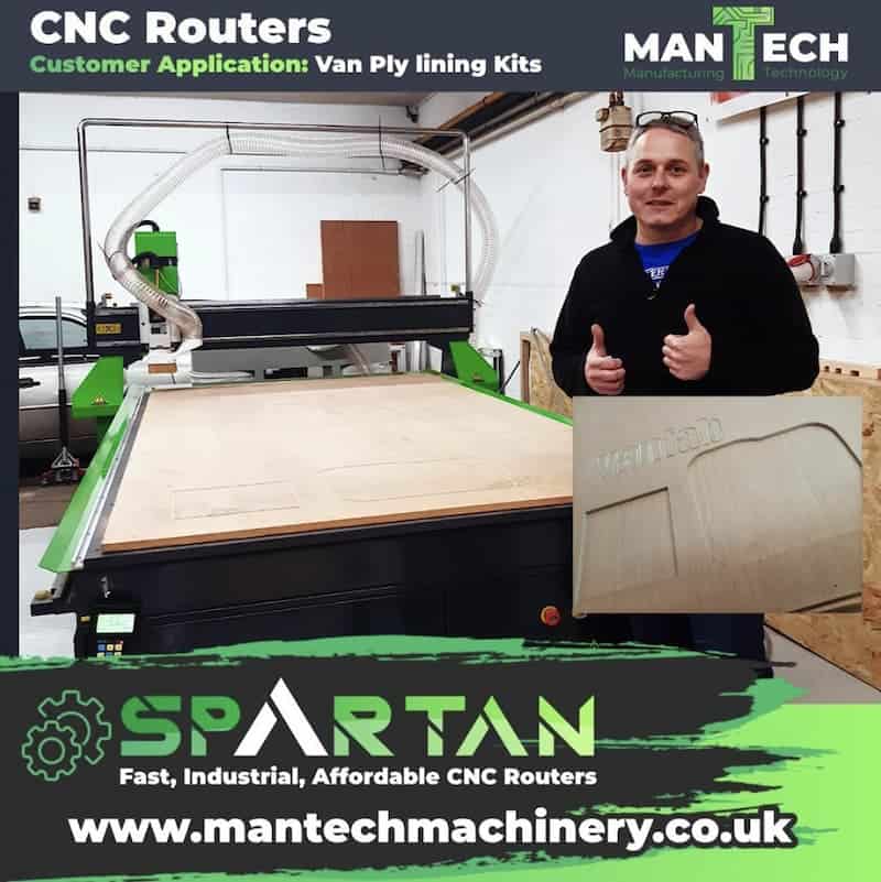 Spartan cnc router nottingham vanfab