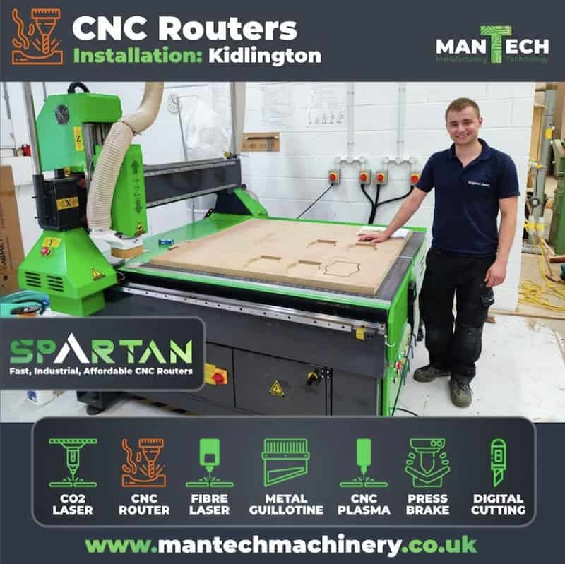 Spartan cnc router uk mantech 1313 model