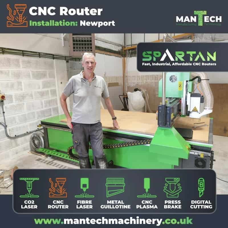 Spartan cnc router uk mantech 1325 model