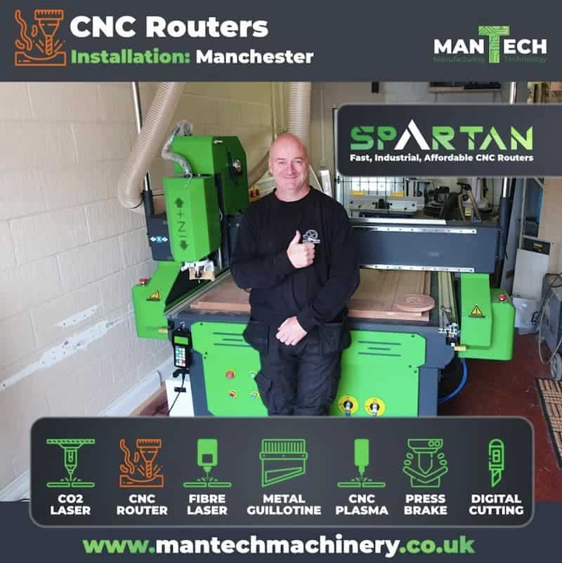 Spartan cnc routers mantech uk manchester