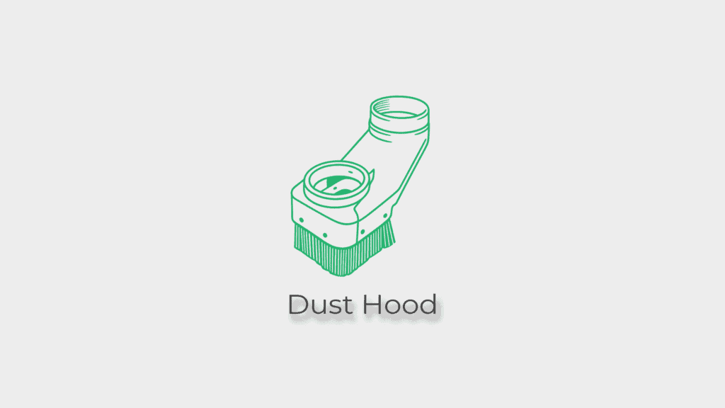 Dust hood web