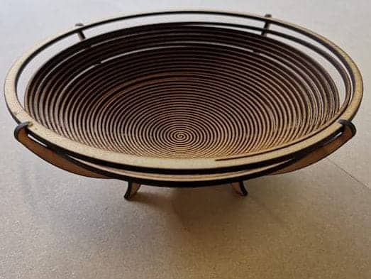 Laser cut fruit bowl edited
