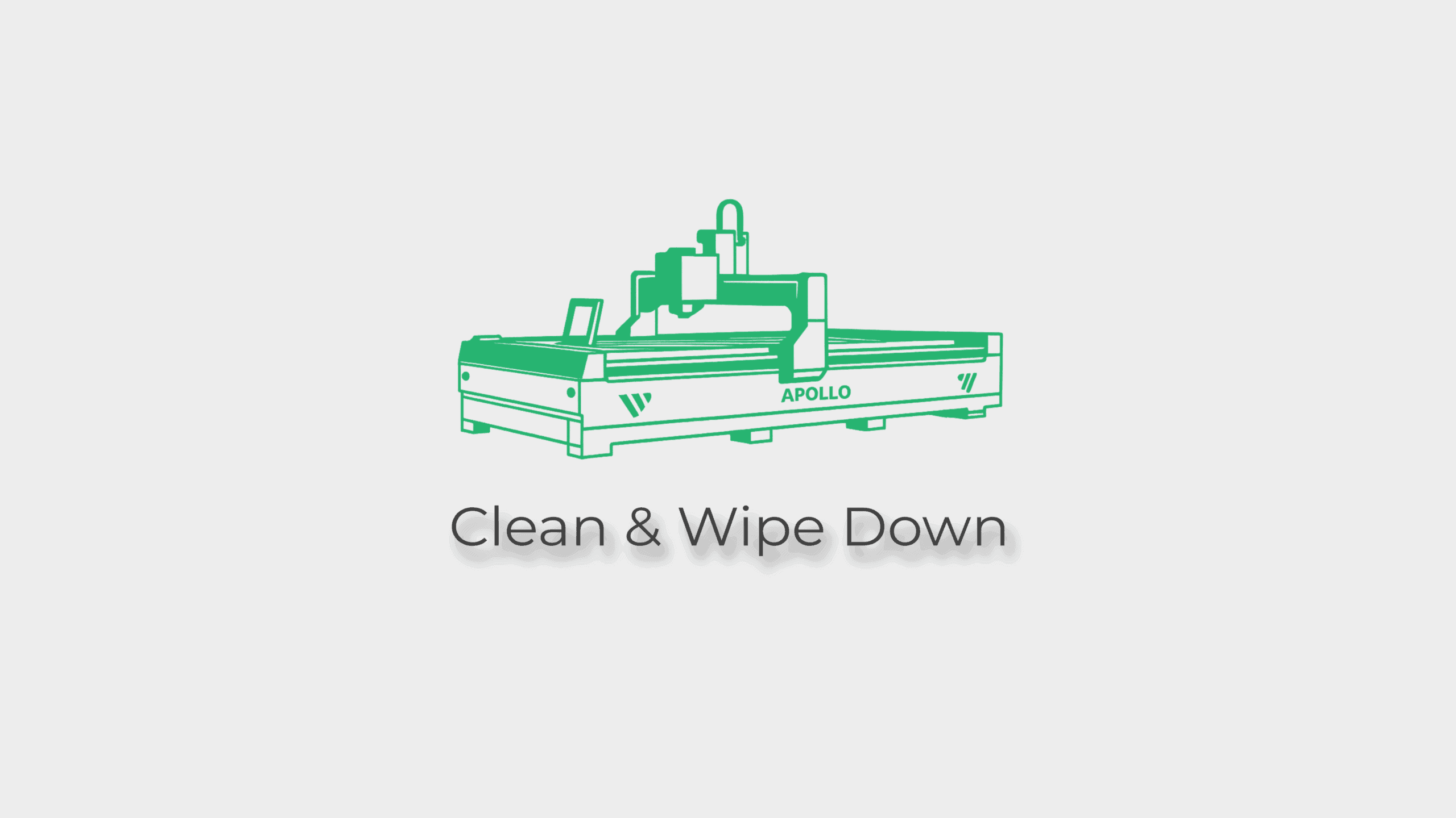 Clean wipe down